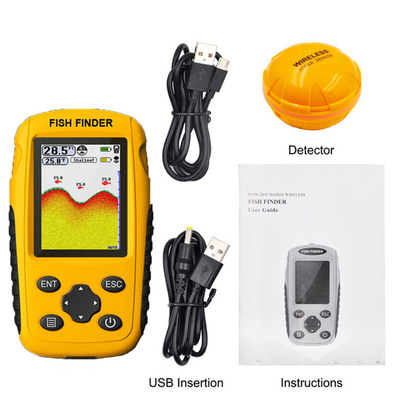Pencari Ikan Nirkabel Sensor S - Fishing Boat Depth Finder ulasan dan harga