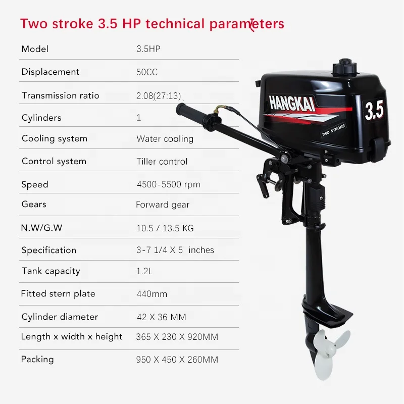 Mesin Kapal Tempel 3.5hp 2 Tak - Fishing Boat Trolling Motor ulasan dan harga